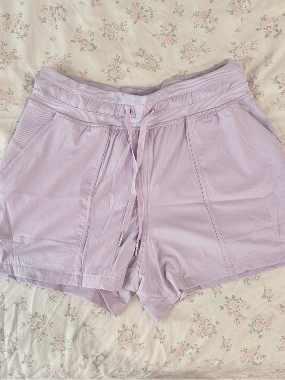 Lululemon Lilac Drawstring Shorts